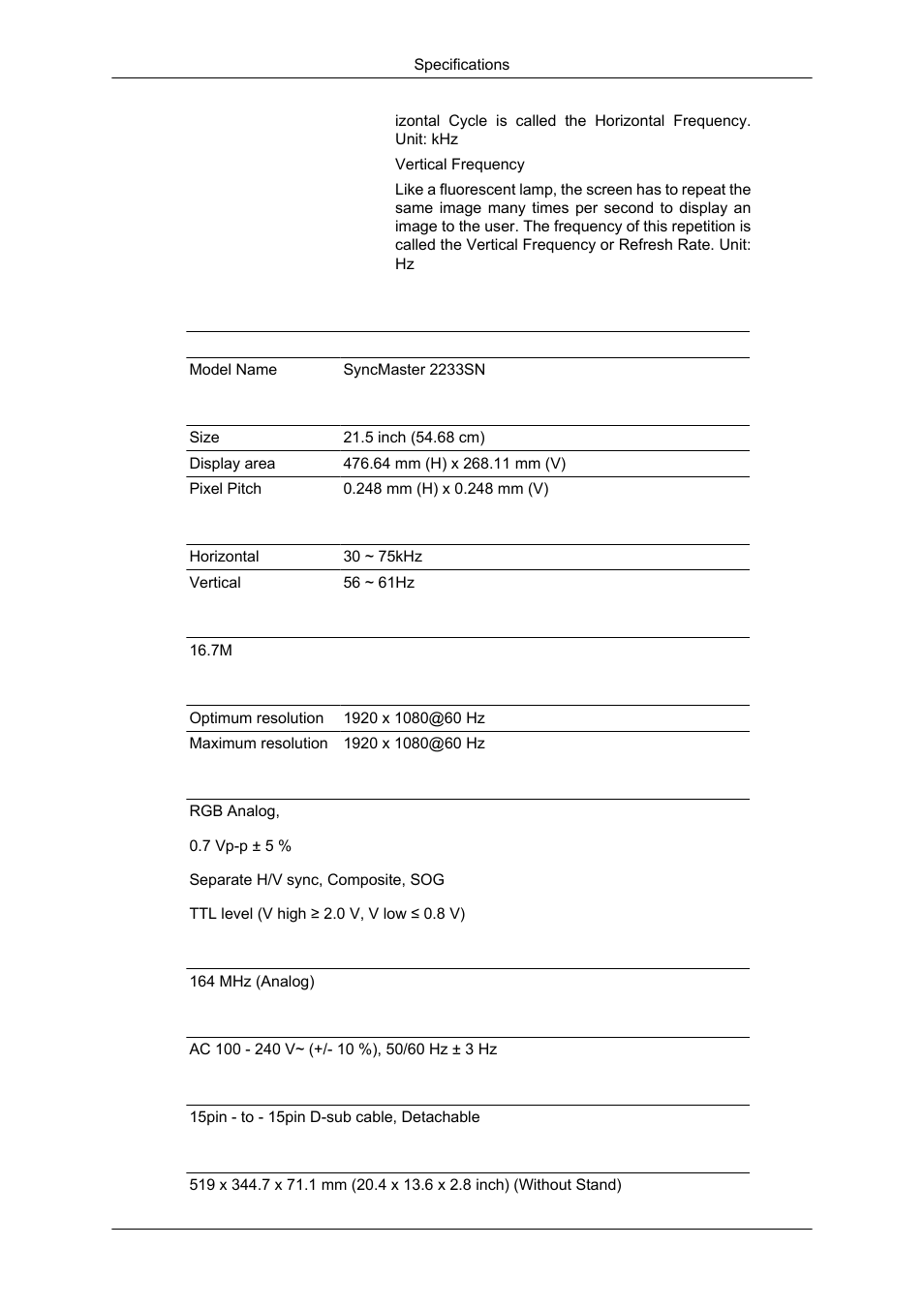 General | Samsung LS20CMYKF-ZM User Manual | Page 70 / 89