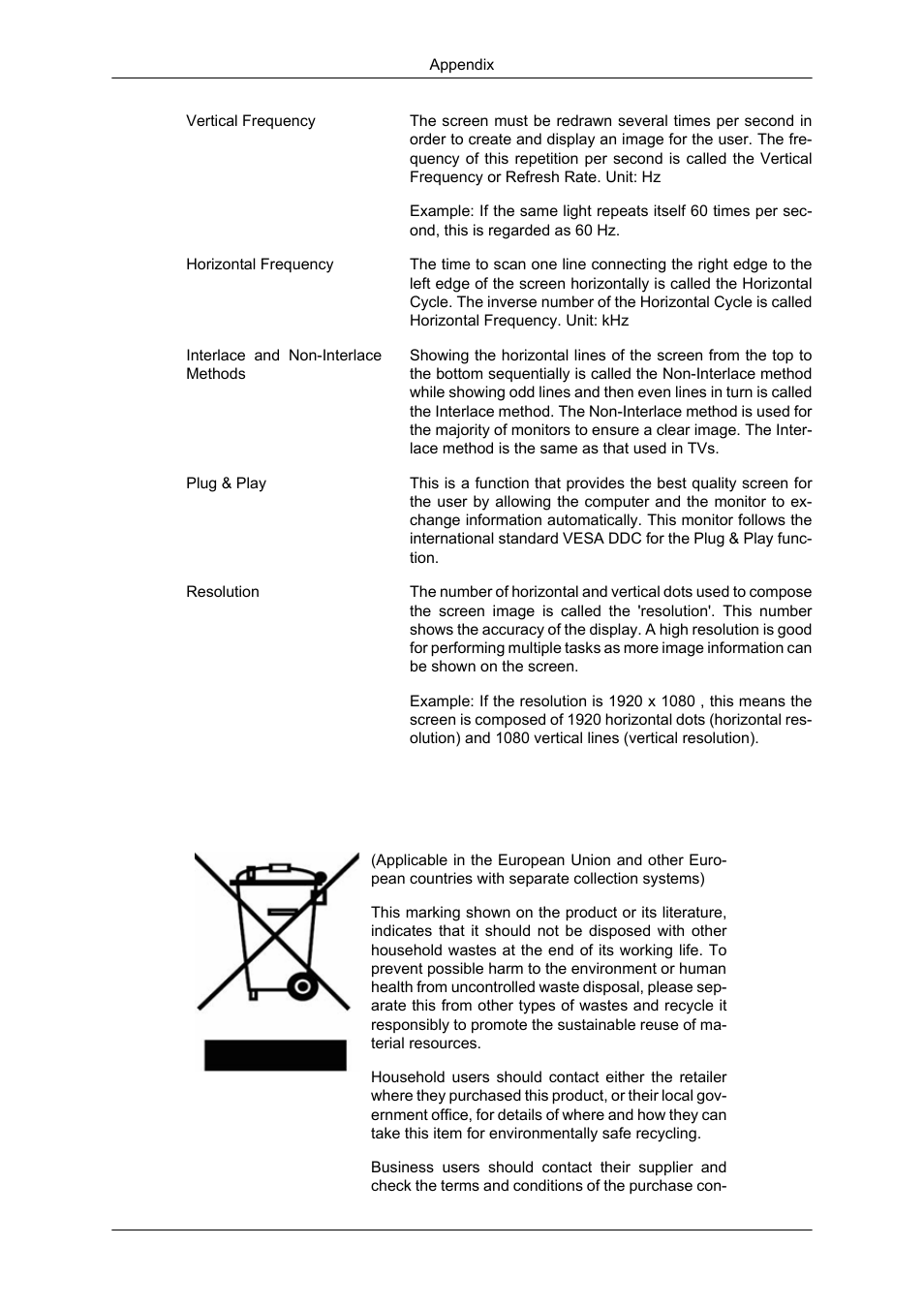 Correct disposal | Samsung LS20CMYKF-ZM User Manual | Page 88 / 89