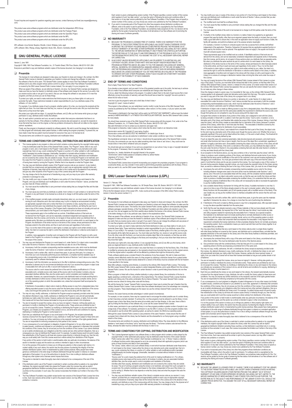 Samsung LP08WSLSB-ZA User Manual | 2 pages