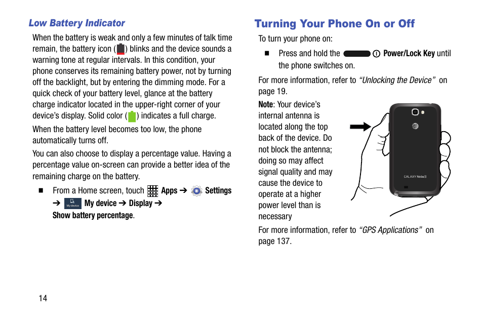 Turning your phone on or off | Samsung SGH-I317TSAATT User Manual | Page 22 / 269