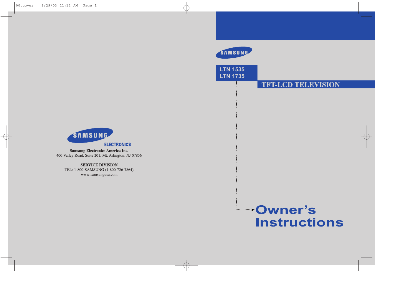 Samsung LTN1535X-XAC User Manual | 49 pages