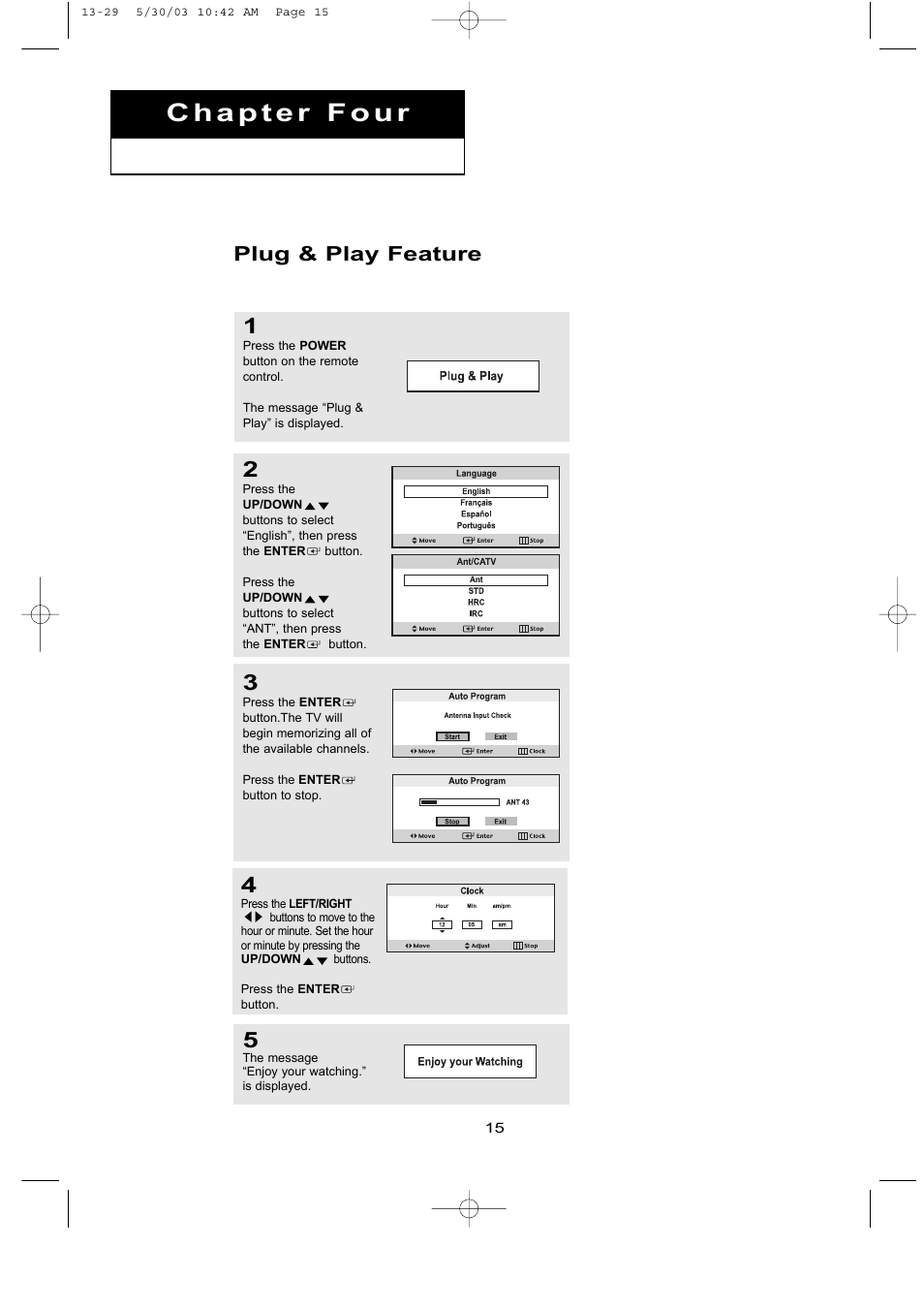 Plug & play feature | Samsung LTN1535X-XAC User Manual | Page 21 / 49