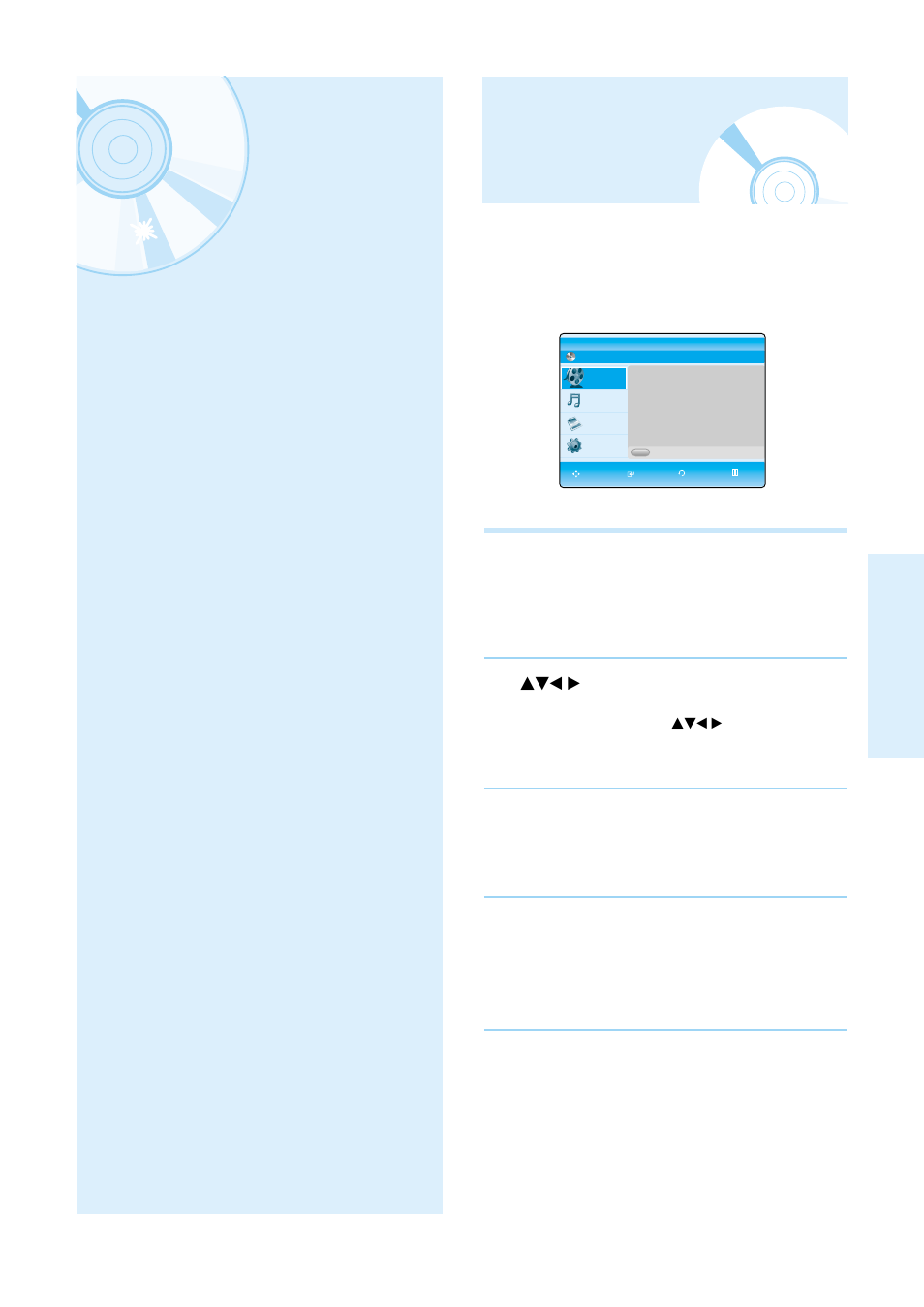 System setup, On-screen menu navigation | Samsung BD-P1000-XAA User Manual | Page 39 / 50