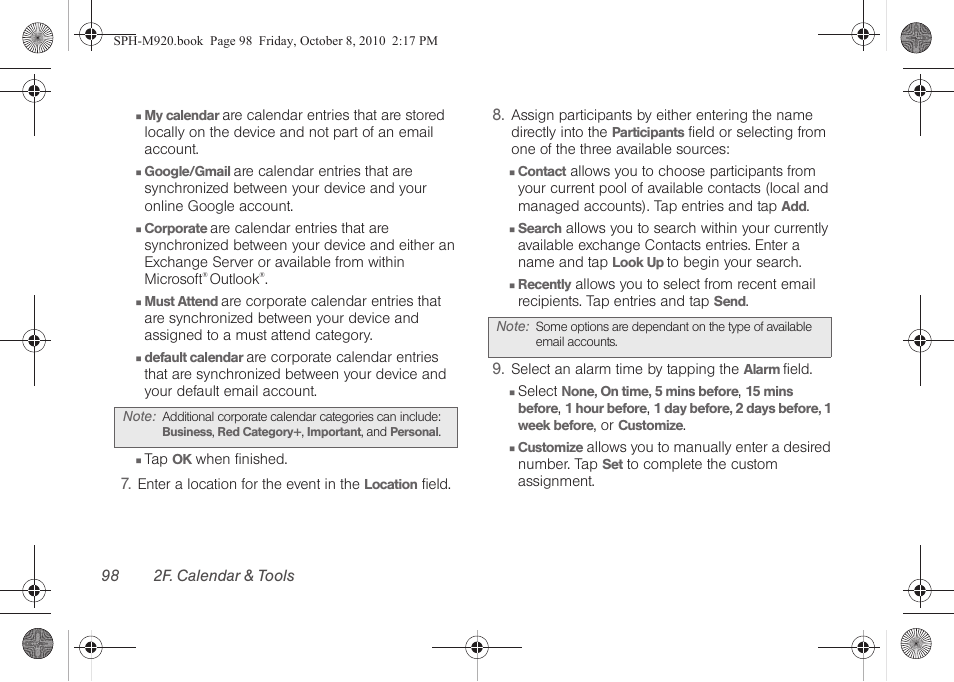 Samsung SPH-M920ZKASPR User Manual | Page 112 / 238