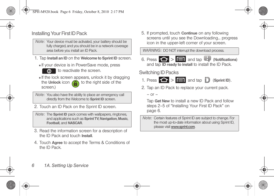 Samsung SPH-M920ZKASPR User Manual | Page 20 / 238