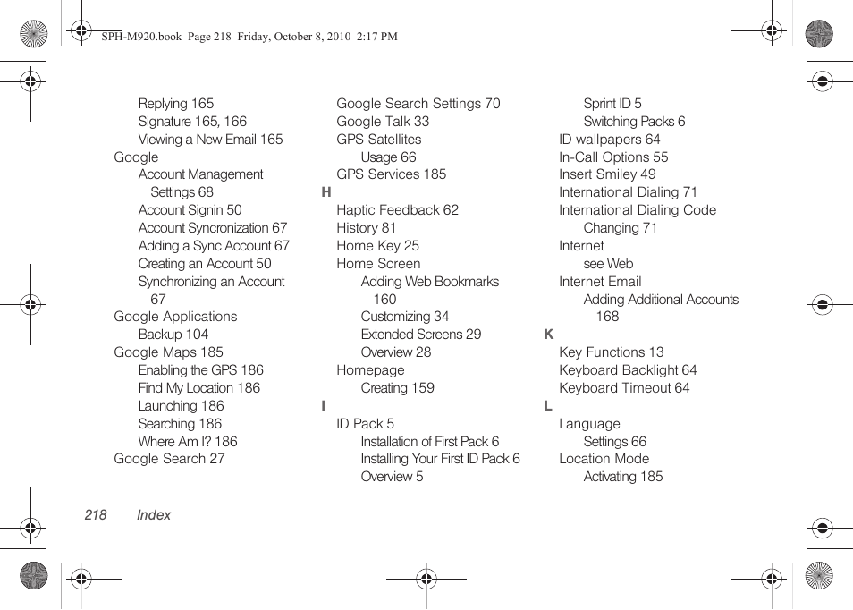 Samsung SPH-M920ZKASPR User Manual | Page 232 / 238