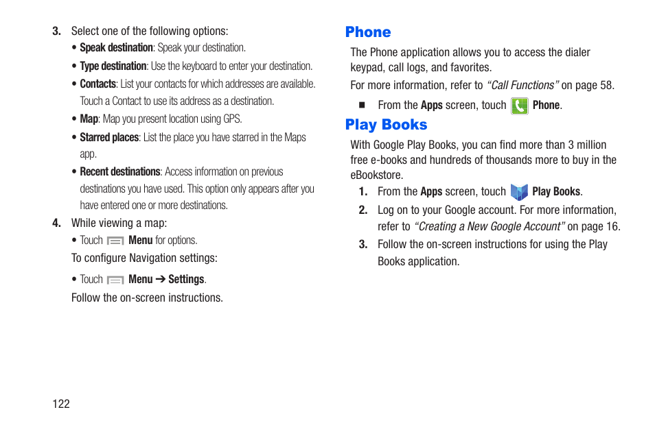 Phone, Play books, Phone play books | Samsung SCH-R960ZKAUSC User Manual | Page 129 / 228