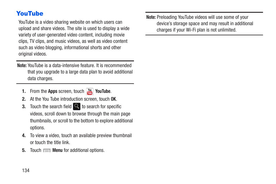 Youtube | Samsung SCH-R960ZKAUSC User Manual | Page 141 / 228