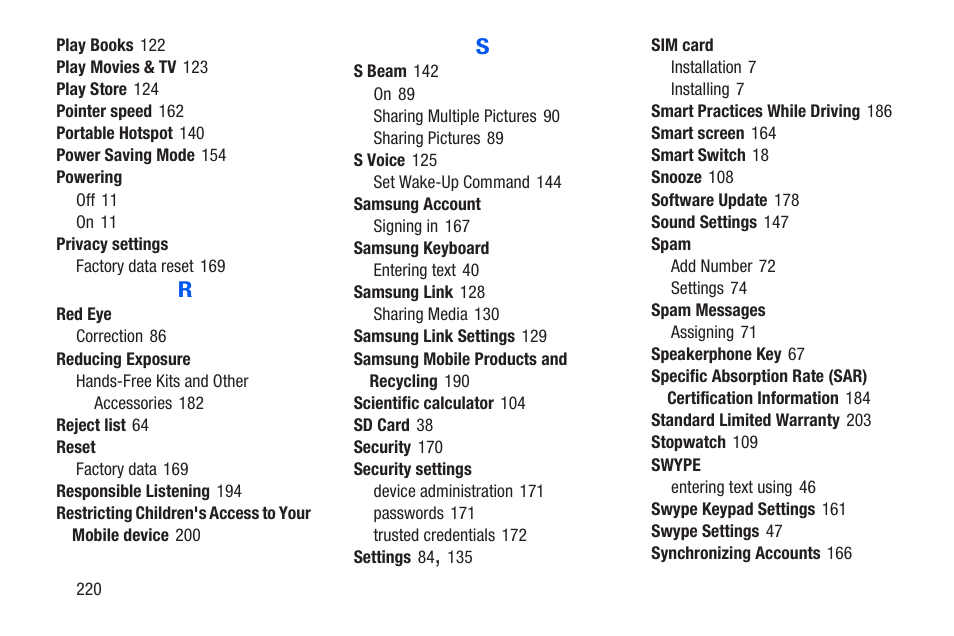 Samsung SCH-R960ZKAUSC User Manual | Page 227 / 228