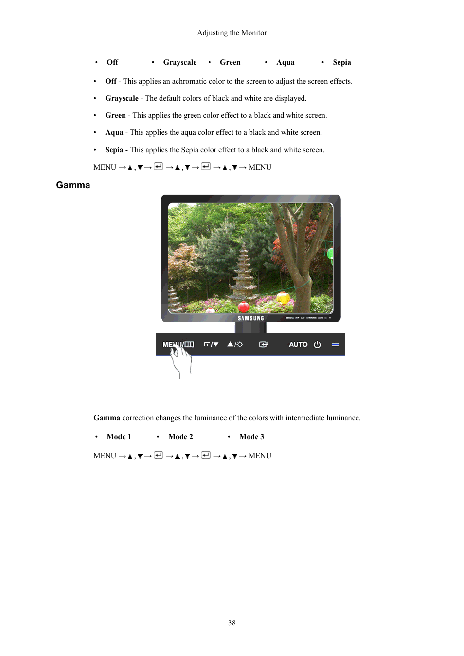 Gamma | Samsung LS17MYAKF-DZS User Manual | Page 39 / 74