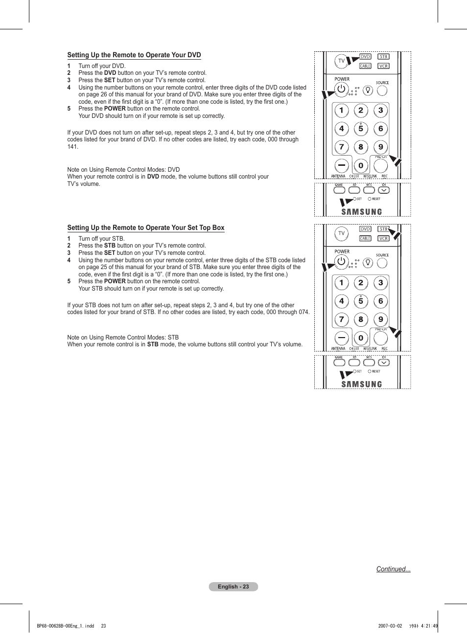 Samsung HLT6189SAX-XAA User Manual | Page 23 / 271