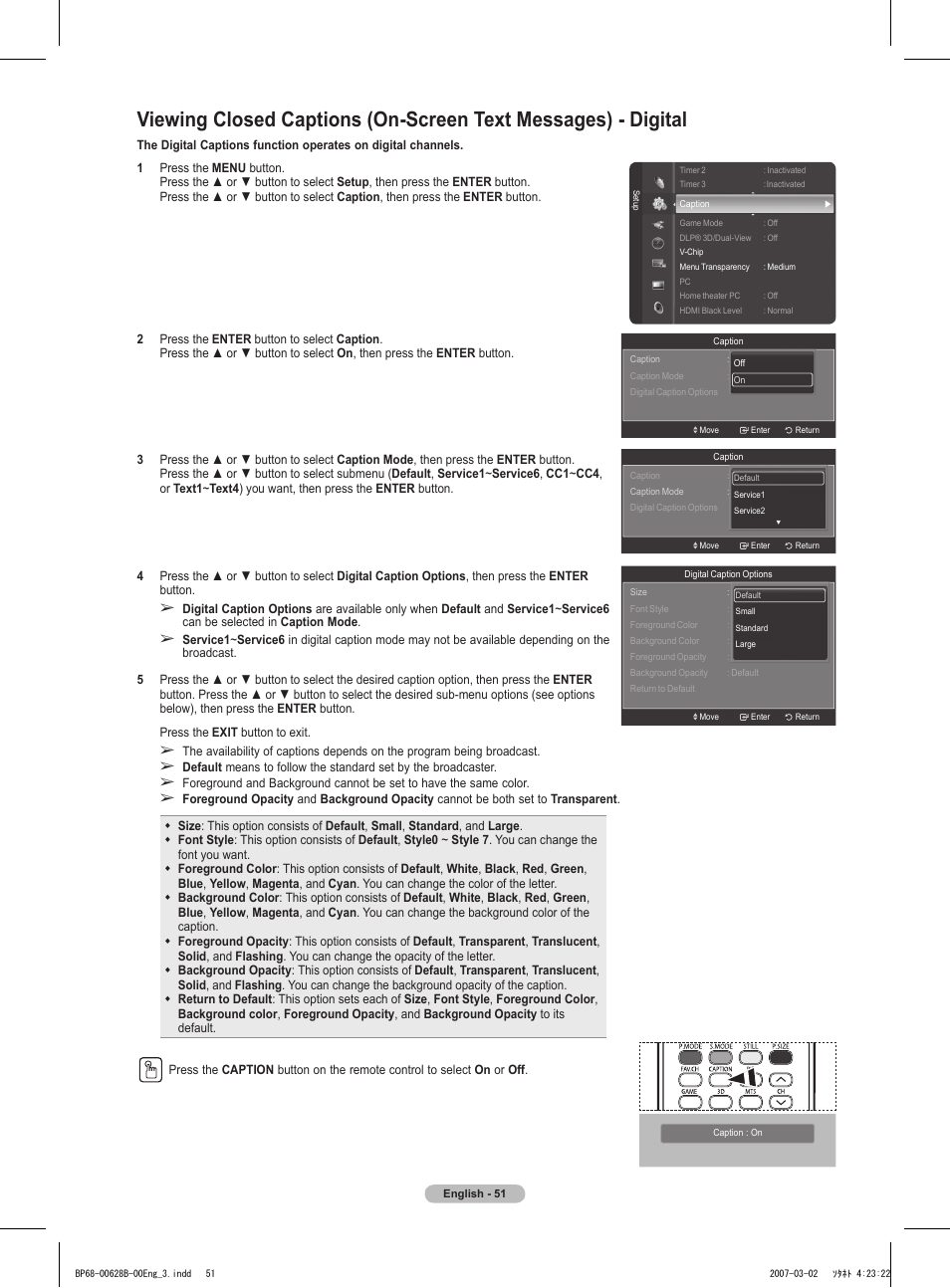 Samsung HLT6189SAX-XAA User Manual | Page 51 / 271