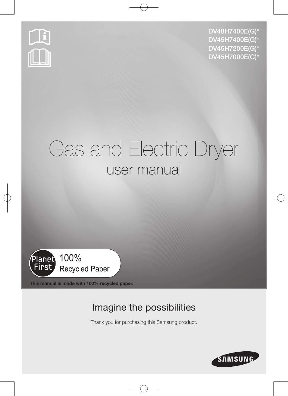 Samsung DV48H7400GW-A2 User Manual | 120 pages