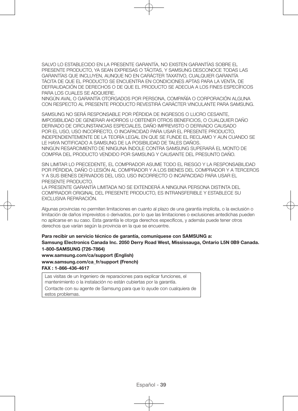 Samsung DV48H7400GW-A2 User Manual | Page 119 / 120