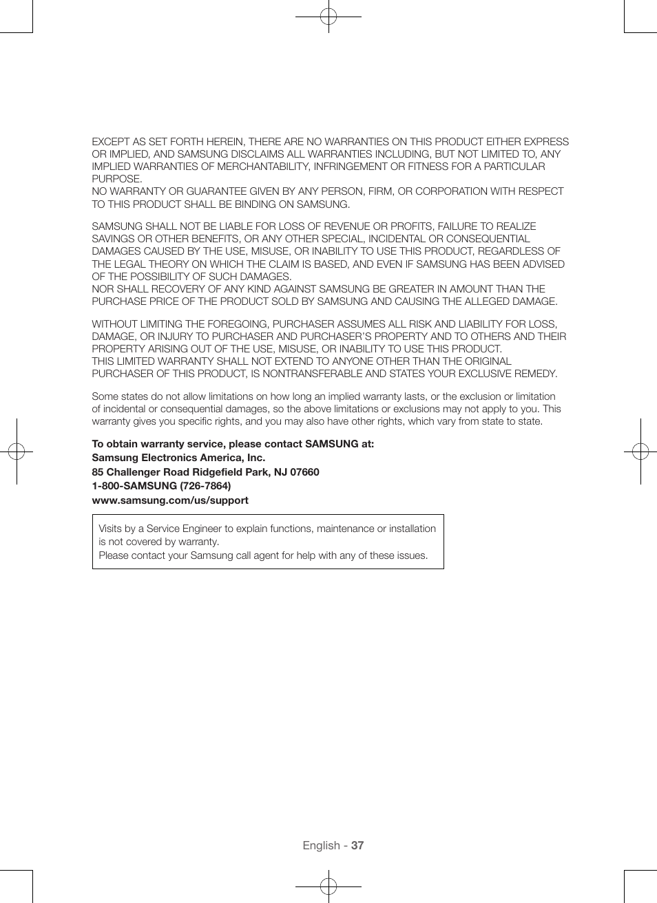 Samsung DV48H7400GW-A2 User Manual | Page 37 / 120