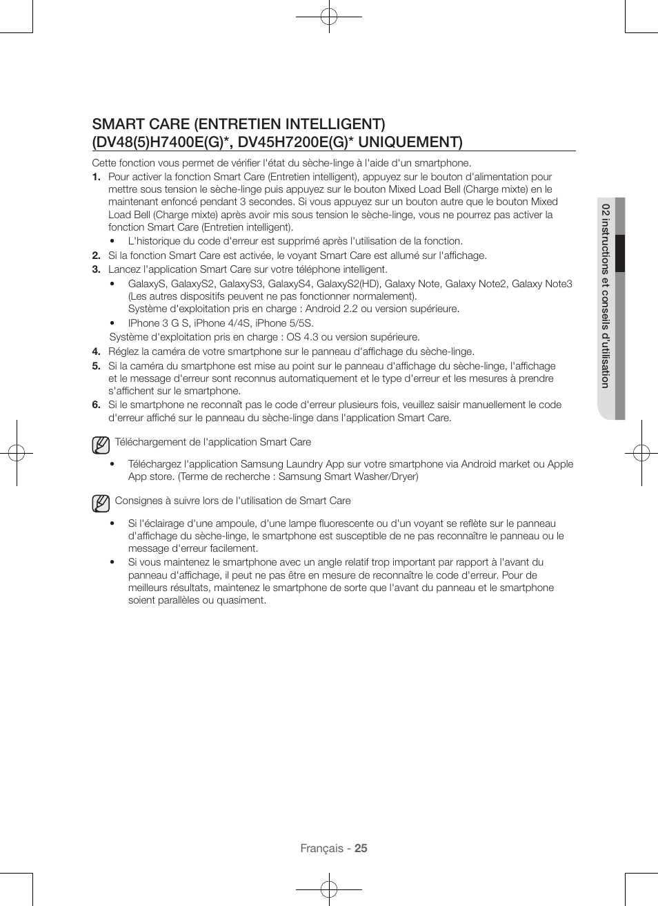 Samsung DV48H7400GW-A2 User Manual | Page 65 / 120