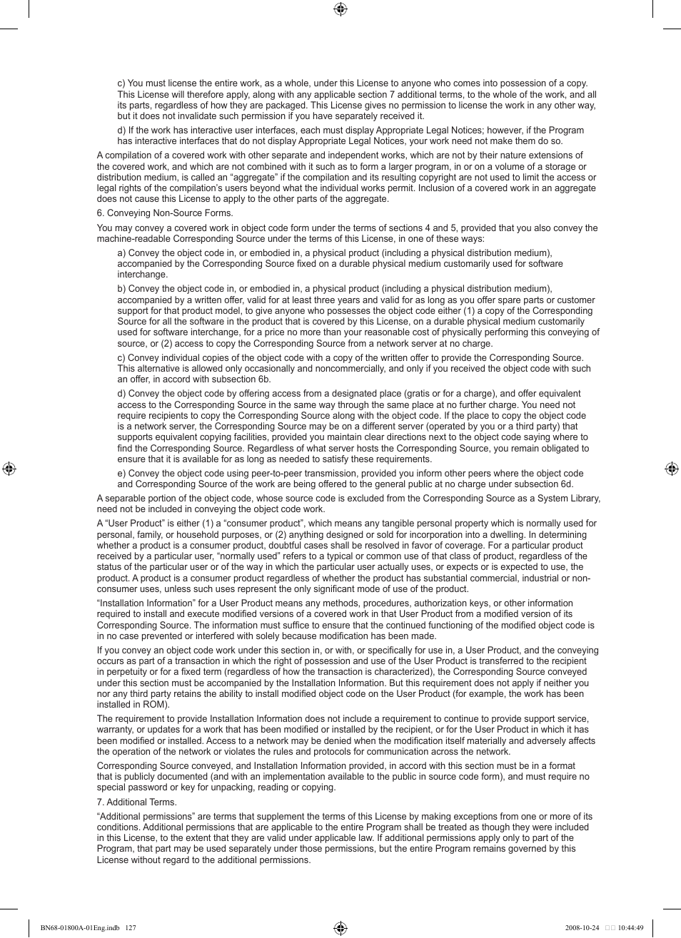 Samsung LN32A620A1FXZA User Manual | Page 129 / 263