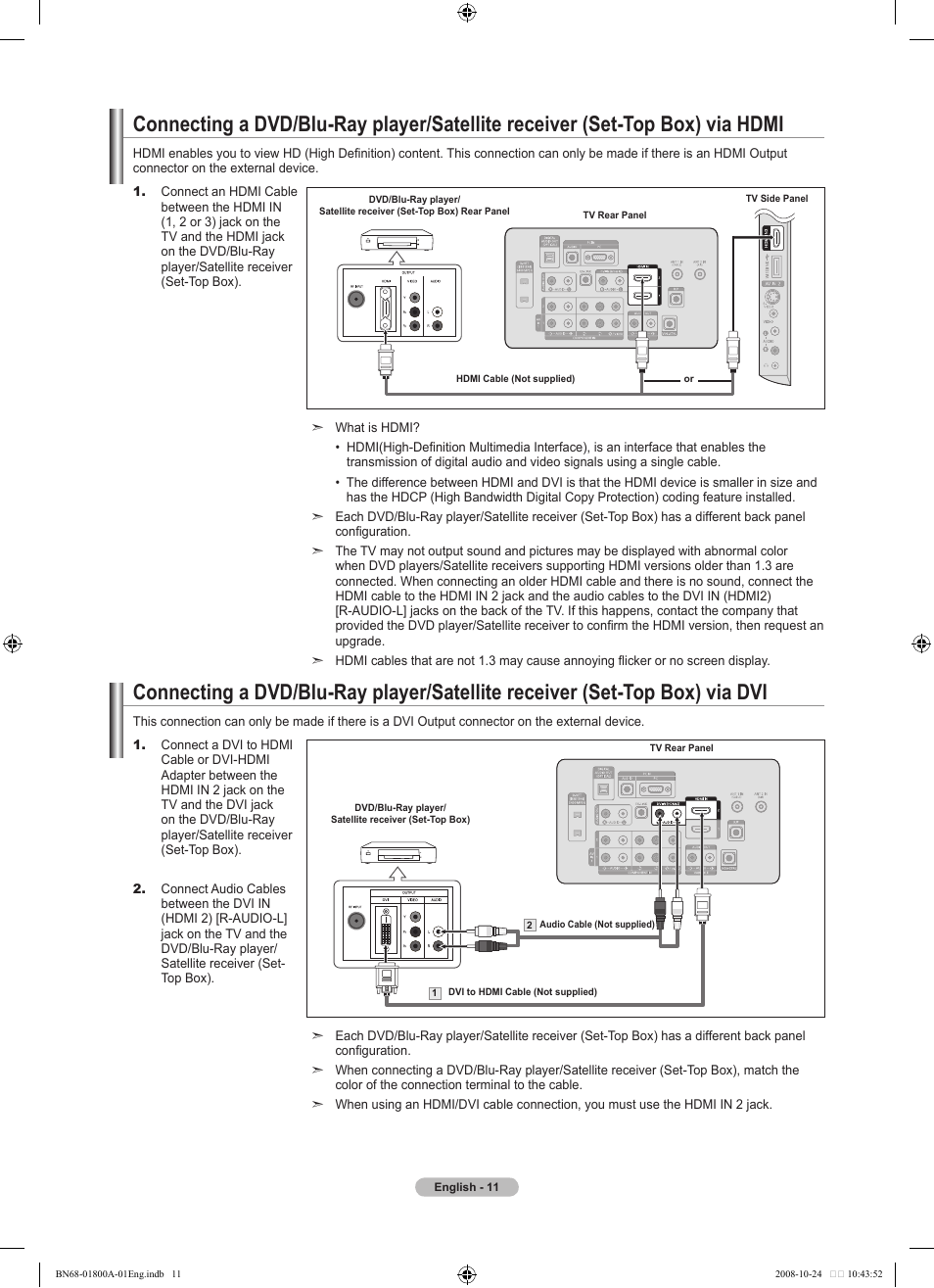 Samsung LN32A620A1FXZA User Manual | Page 13 / 263
