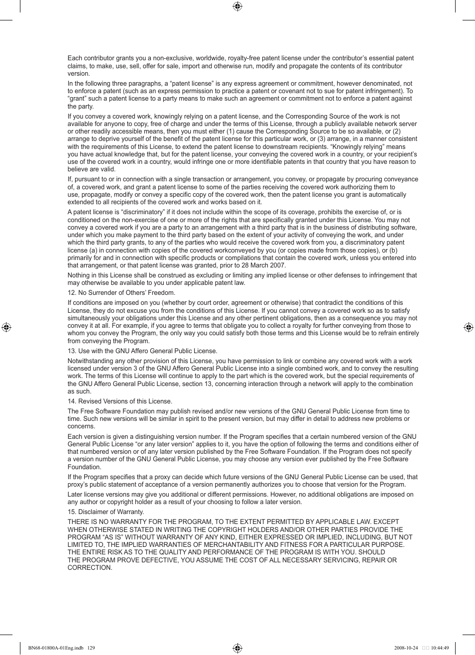 Samsung LN32A620A1FXZA User Manual | Page 131 / 263