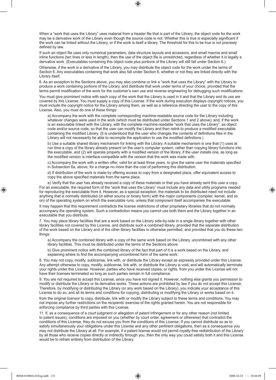 Samsung LN32A620A1FXZA User Manual | Page 135 / 263