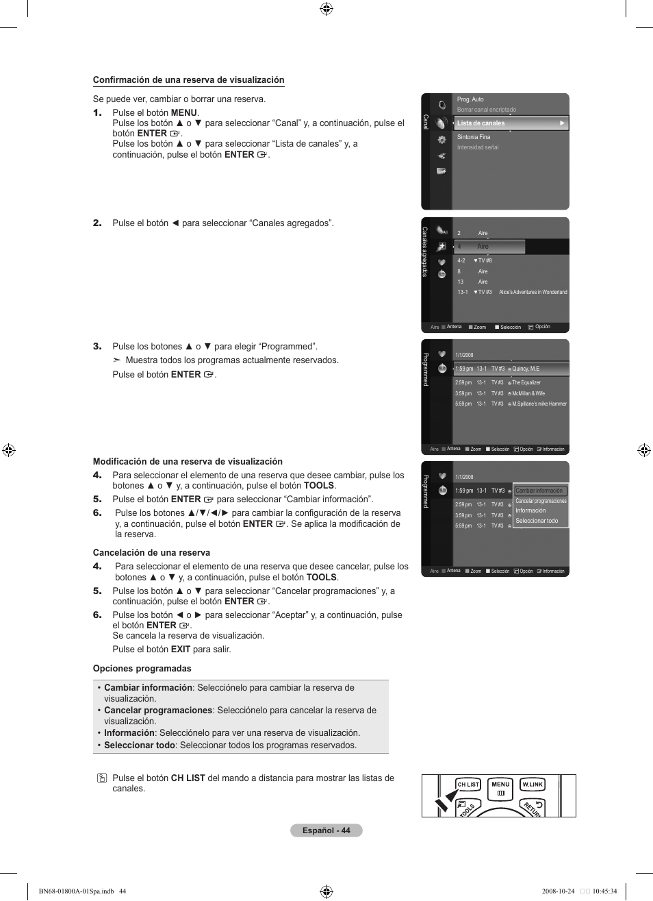 Samsung LN32A620A1FXZA User Manual | Page 182 / 263
