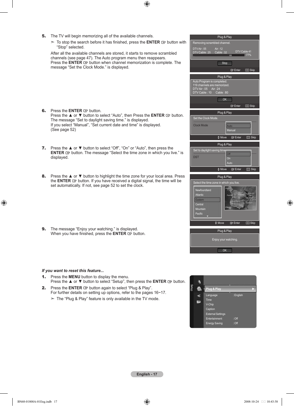 Samsung LN32A620A1FXZA User Manual | Page 19 / 263