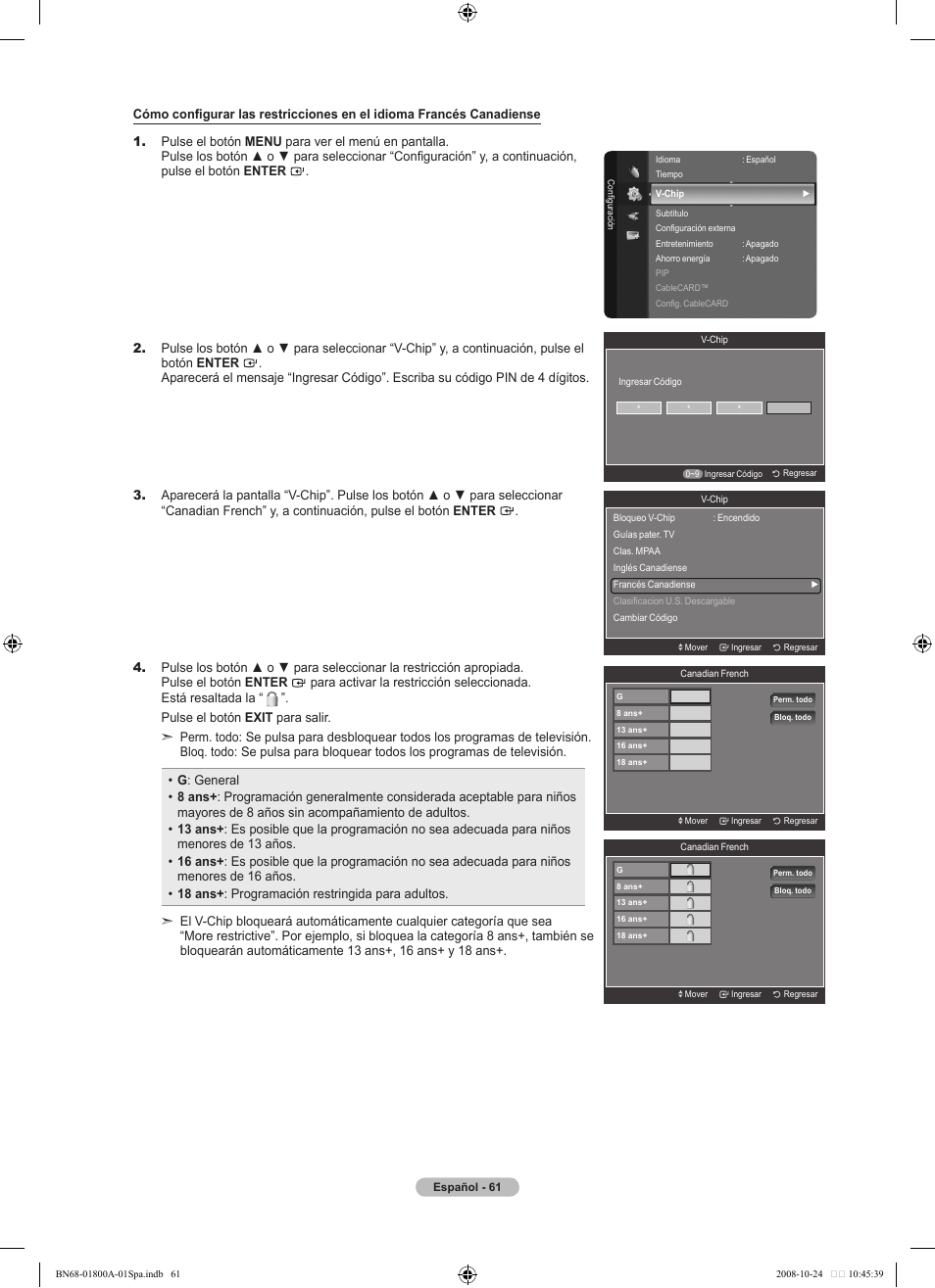Samsung LN32A620A1FXZA User Manual | Page 199 / 263