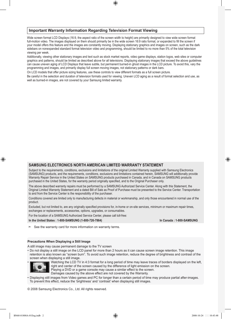 Samsung LN32A620A1FXZA User Manual | Page 2 / 263