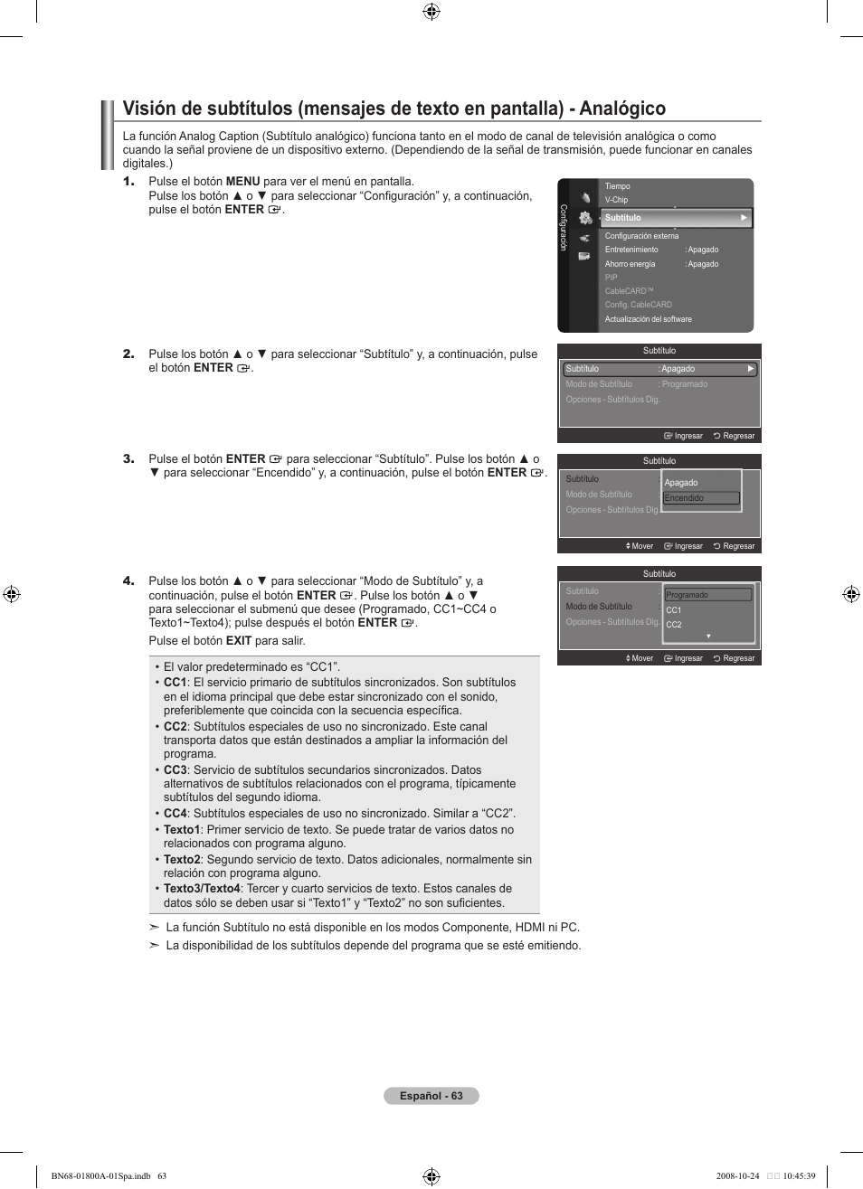 Samsung LN32A620A1FXZA User Manual | Page 201 / 263