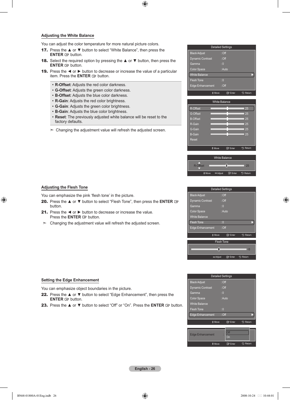 Samsung LN32A620A1FXZA User Manual | Page 28 / 263