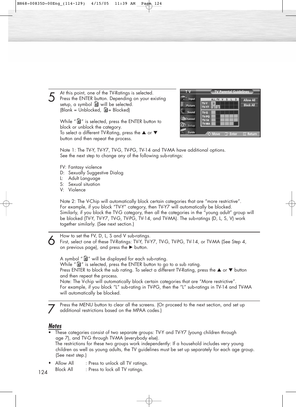 Samsung SPR4212X-XAC User Manual | Page 124 / 144