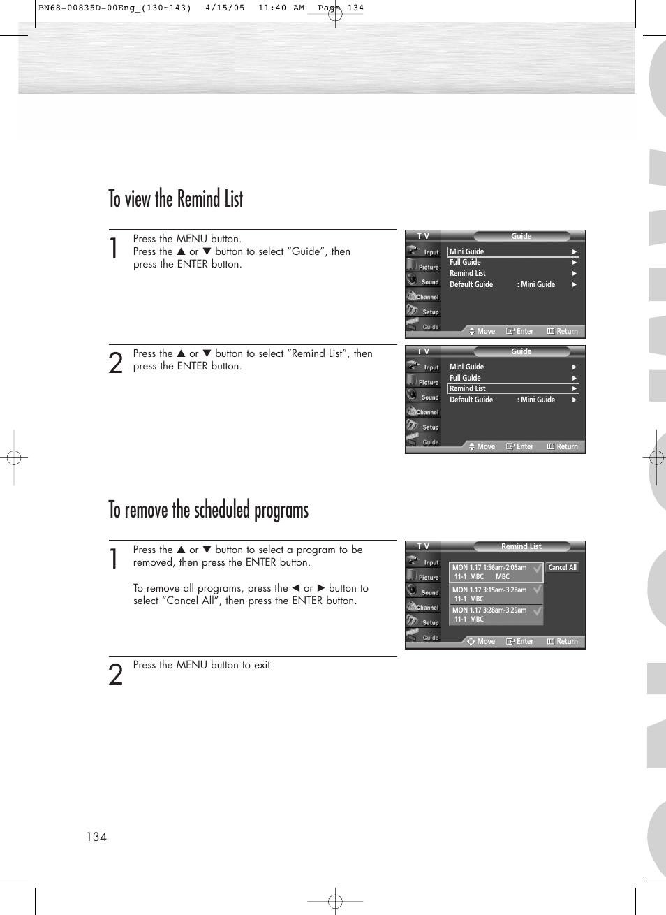 Samsung SPR4212X-XAC User Manual | Page 134 / 144