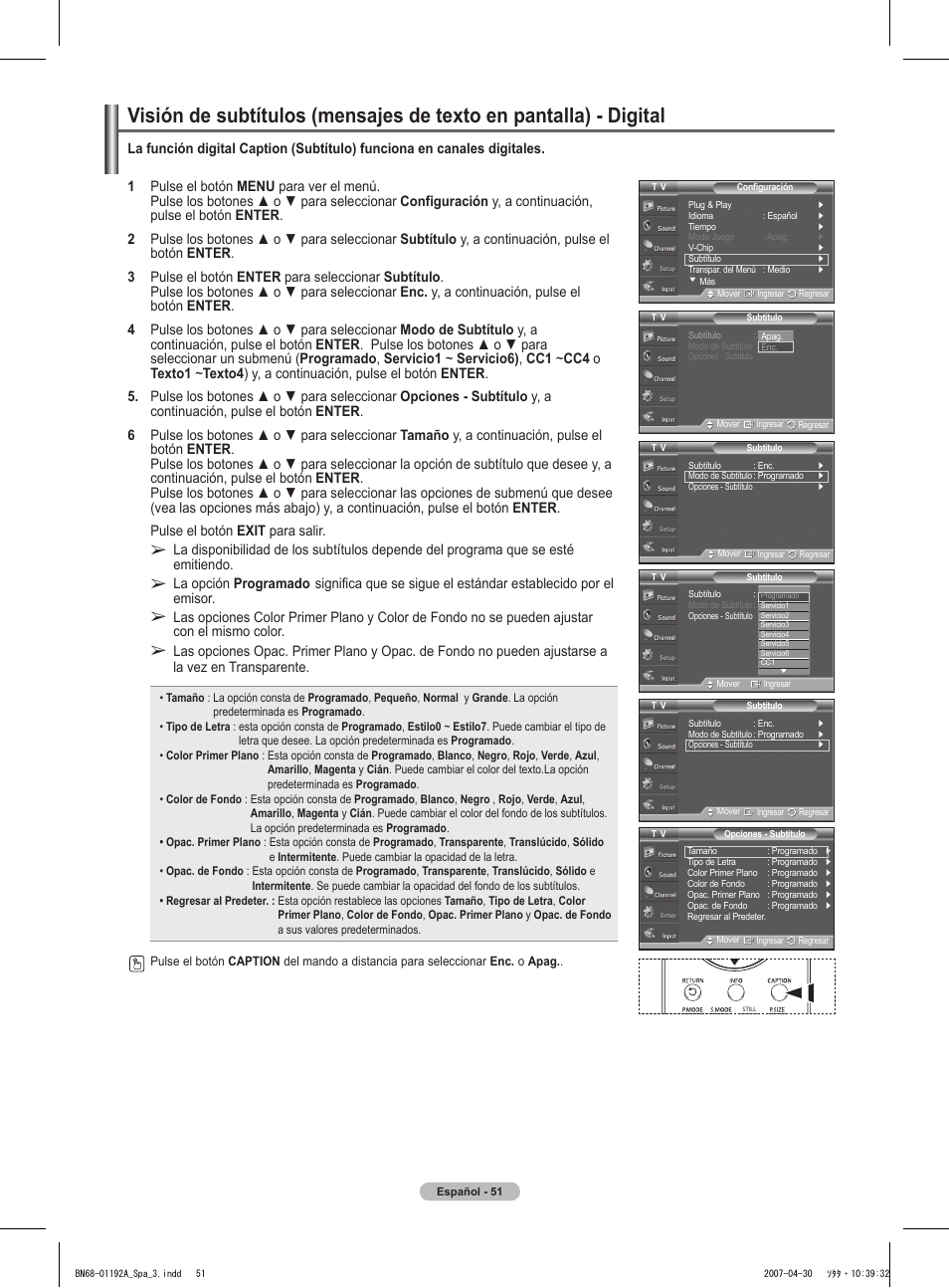 Samsung HPT4234X-XAA User Manual | Page 119 / 136