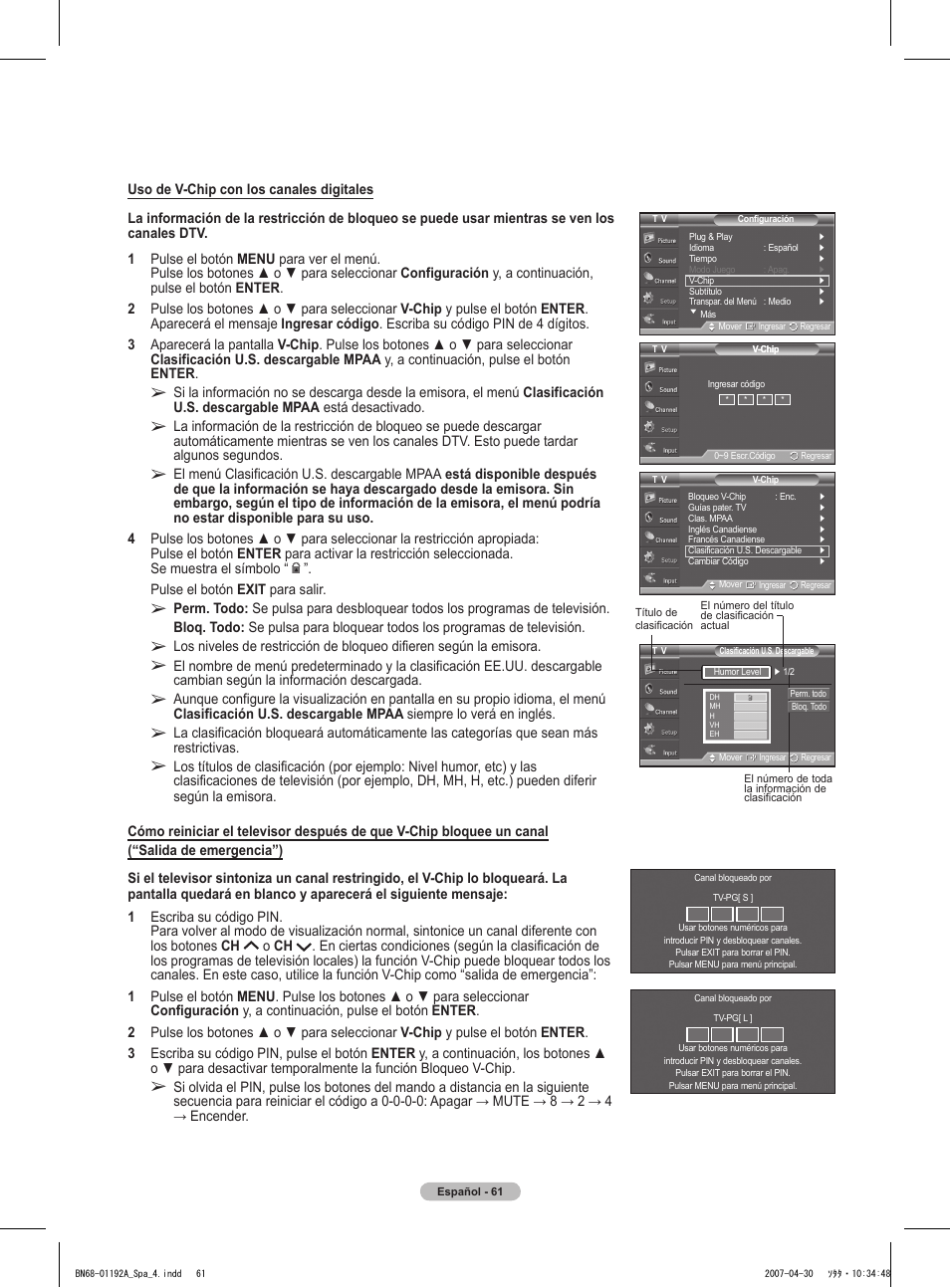 Samsung HPT4234X-XAA User Manual | Page 129 / 136