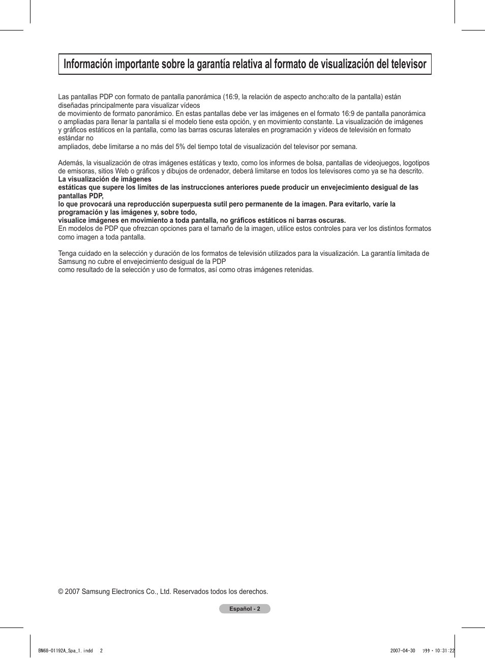 Samsung HPT4234X-XAA User Manual | Page 70 / 136