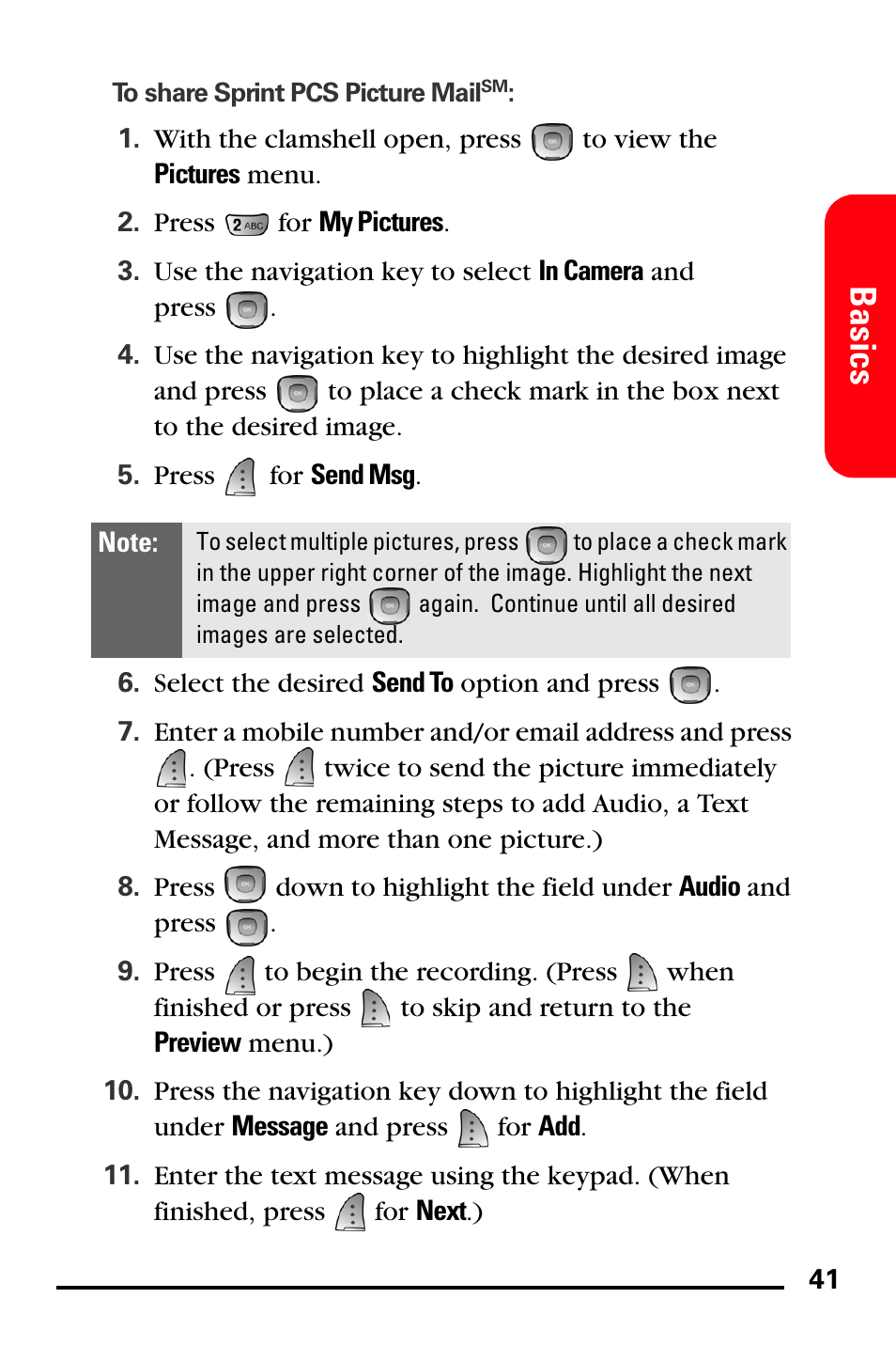 Basics | Samsung SPH-A740DSSXAR User Manual | Page 49 / 94