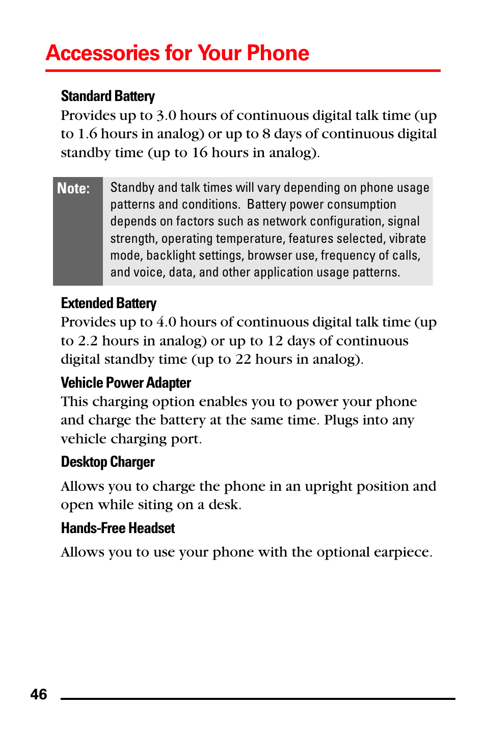 Accessories for your phone | Samsung SPH-A740DSSXAR User Manual | Page 54 / 94