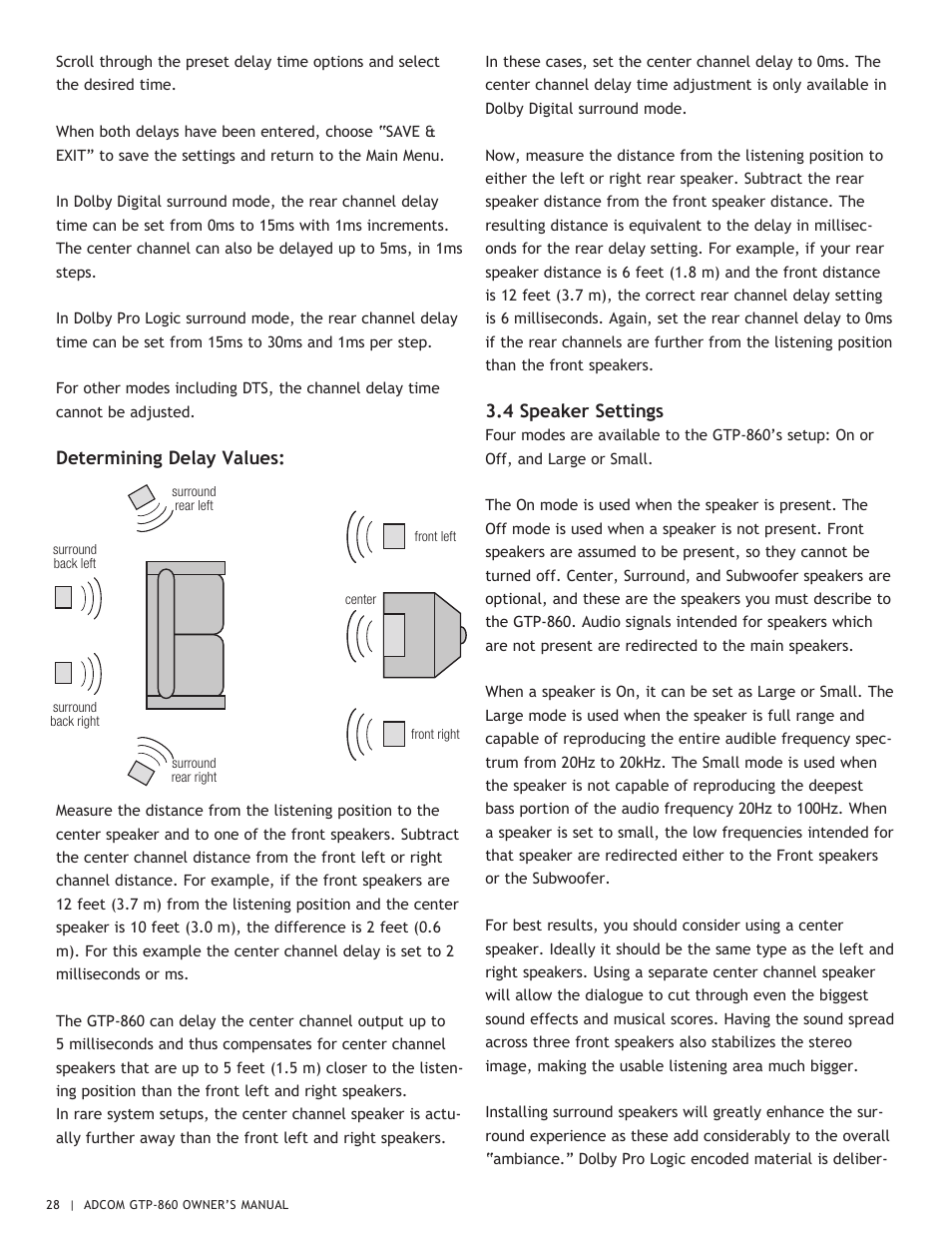 Adcom GTP-860 User Manual | Page 28 / 36