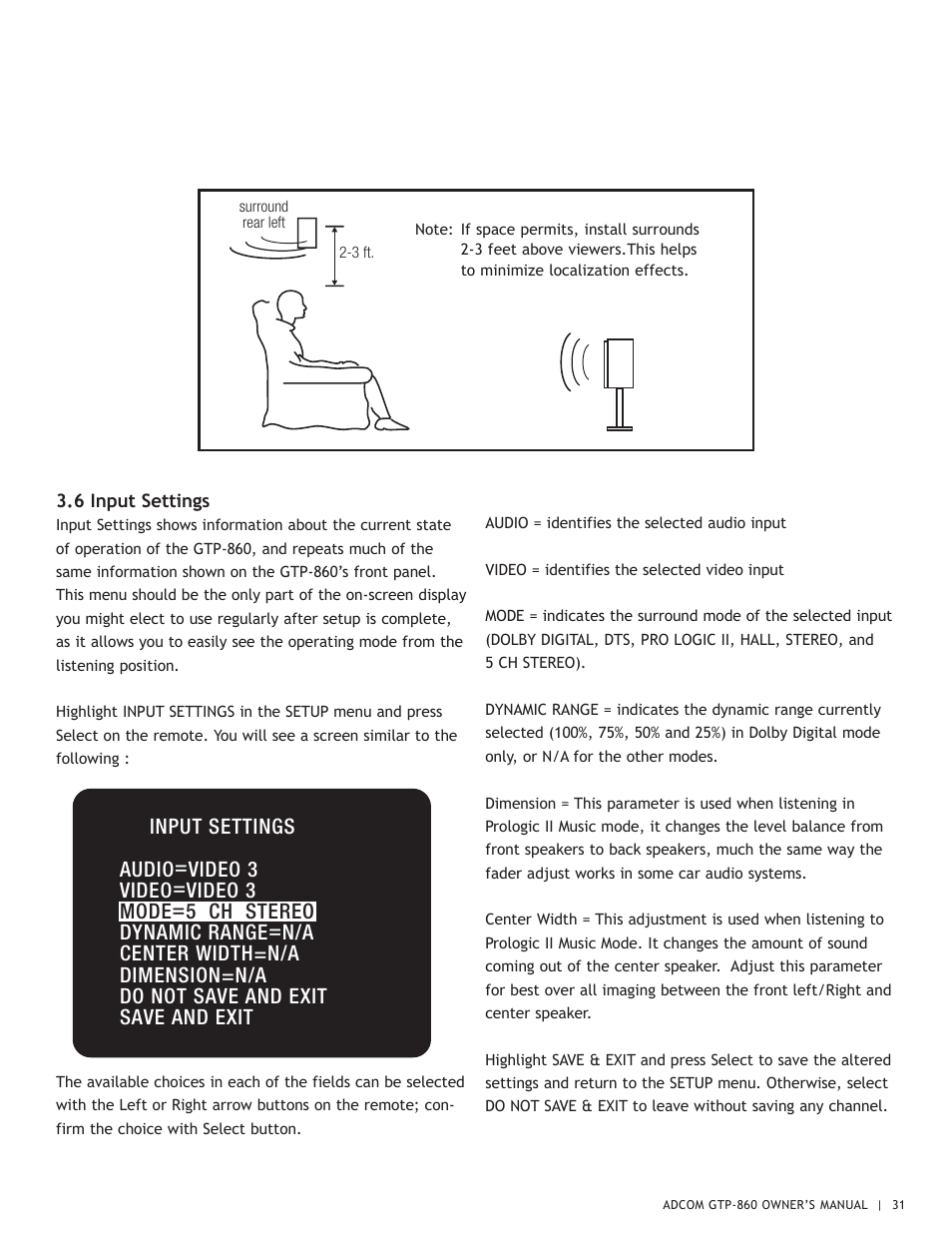 Adcom GTP-860 User Manual | Page 31 / 36