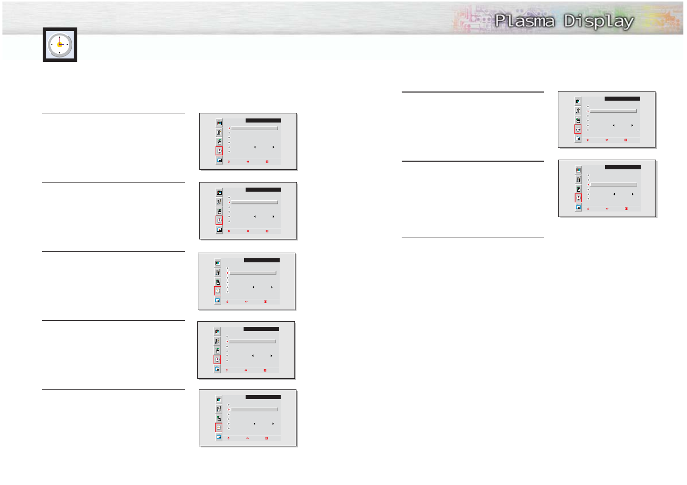 Setting the timers | Samsung HPM5027X-XAA User Manual | Page 20 / 34