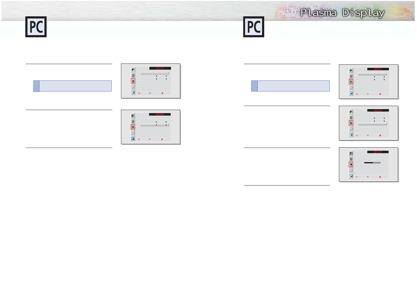 Changing the size of the image, Enlarge of the image (zoom) | Samsung HPM5027X-XAA User Manual | Page 25 / 34