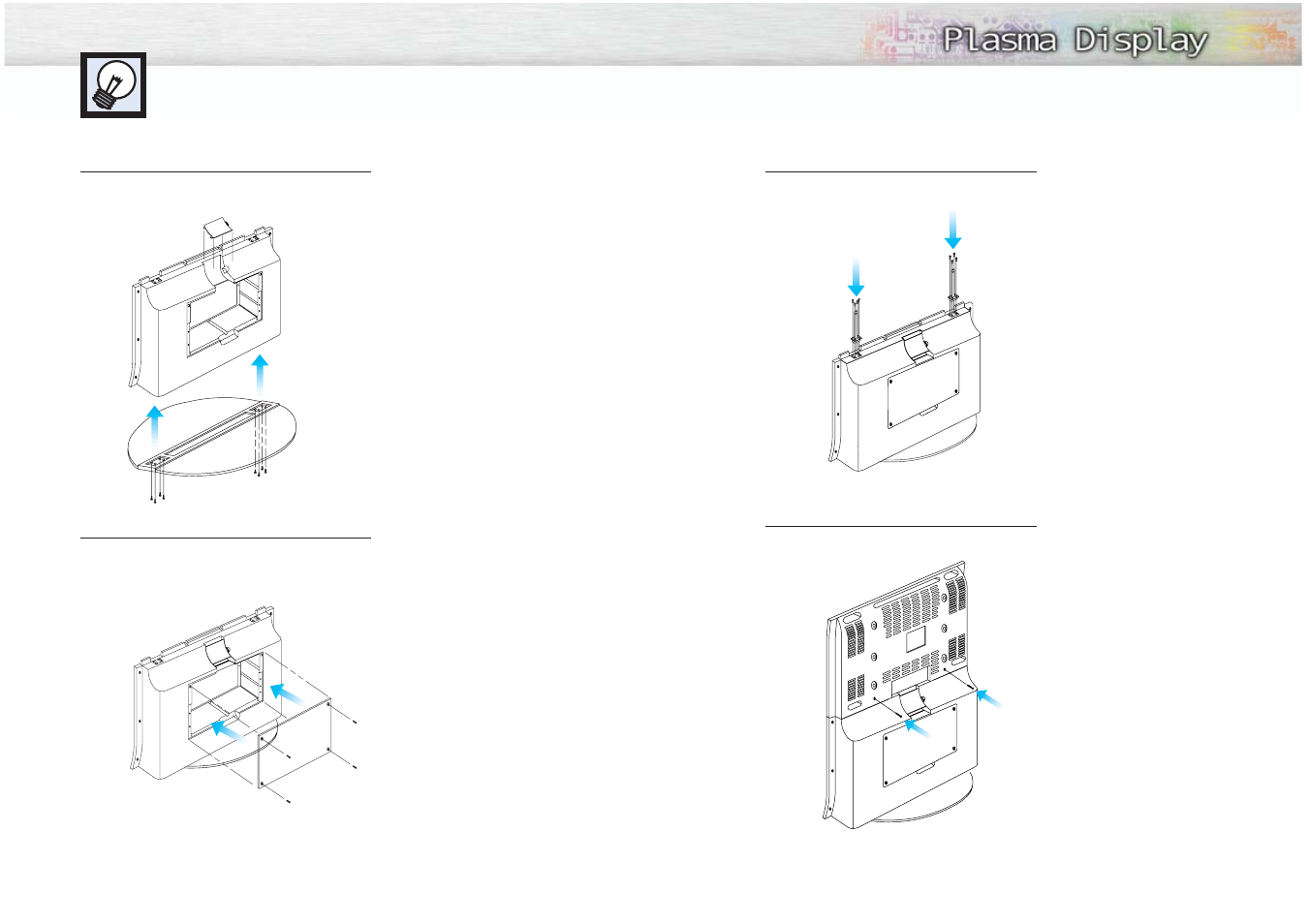 Installing a rack on the pdp | Samsung HPM5027X-XAA User Manual | Page 8 / 34