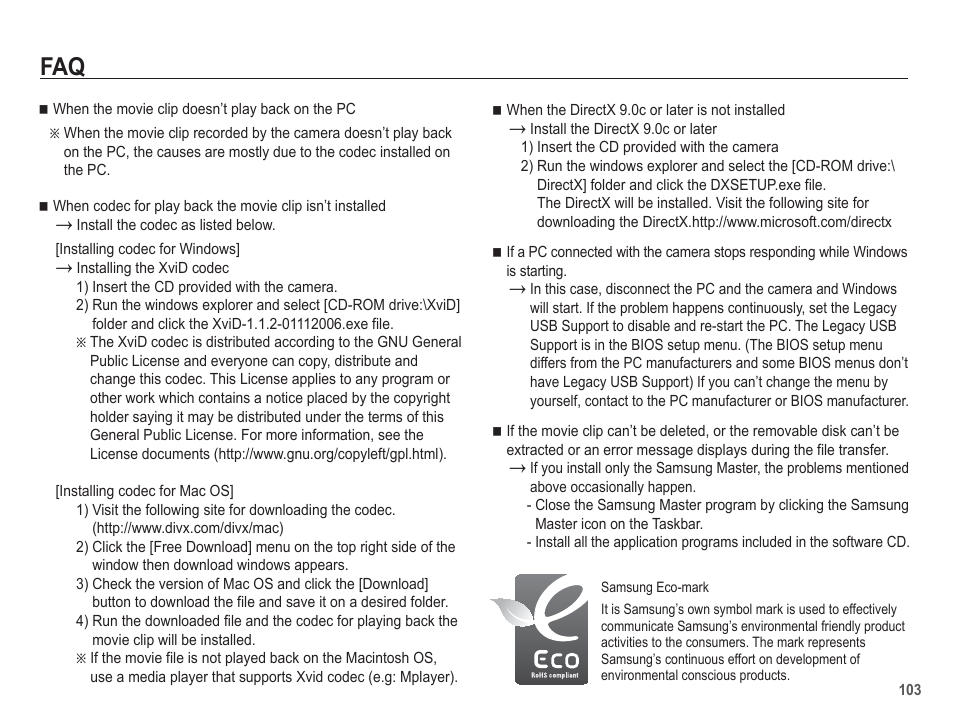 Samsung EC-TL100BBP-US User Manual | Page 104 / 106