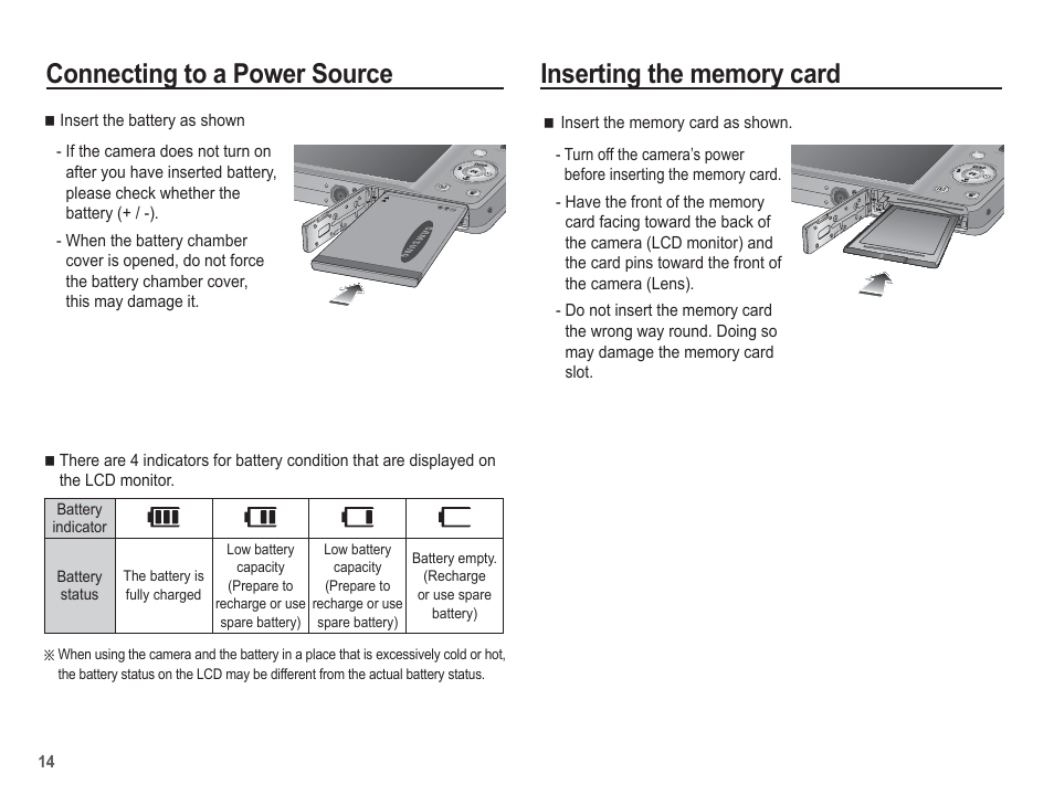Connecting to a power source | Samsung EC-TL100BBP-US User Manual | Page 15 / 106