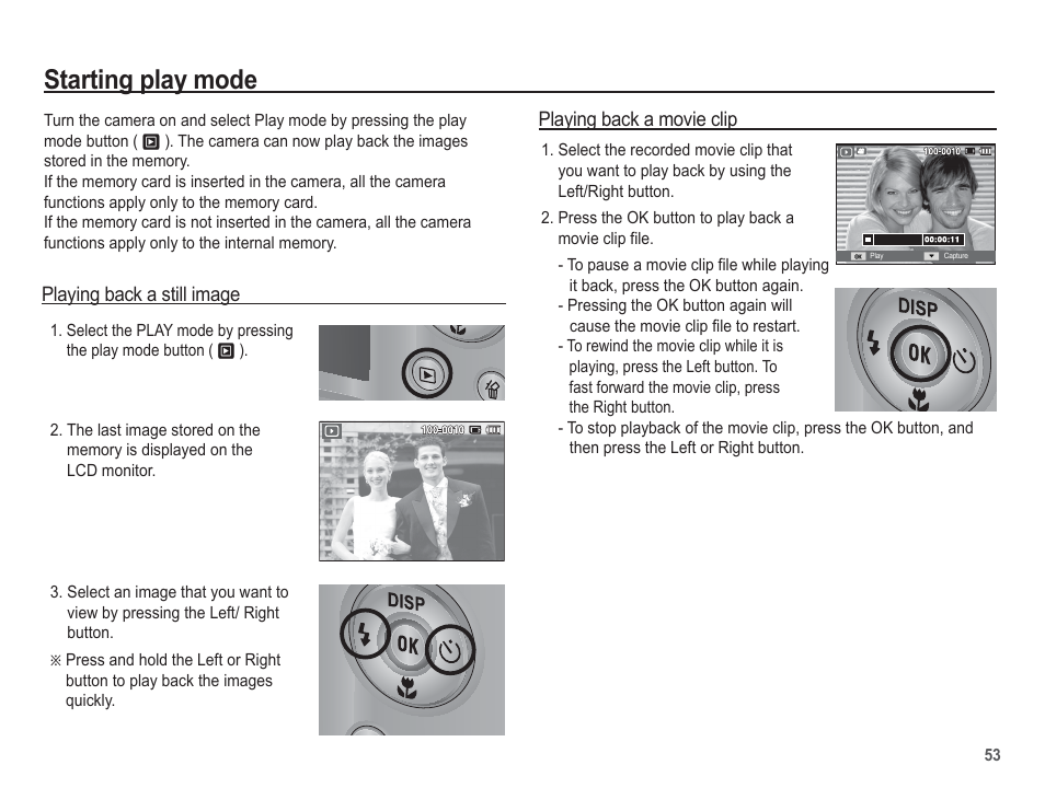 Starting play mode | Samsung EC-TL100BBP-US User Manual | Page 54 / 106