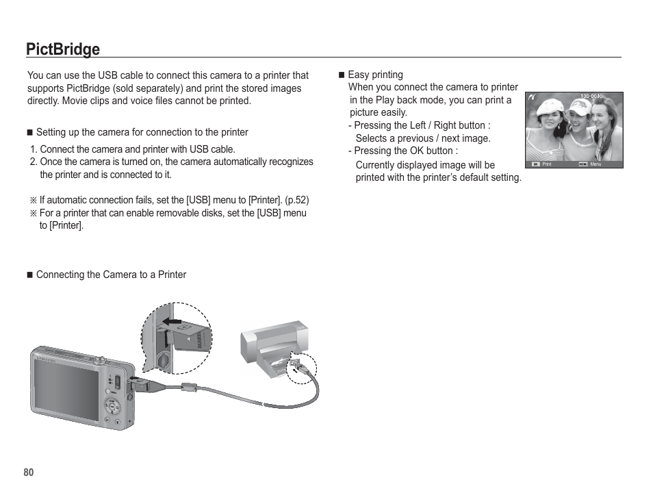 Pictbridge | Samsung EC-TL100BBP-US User Manual | Page 81 / 106