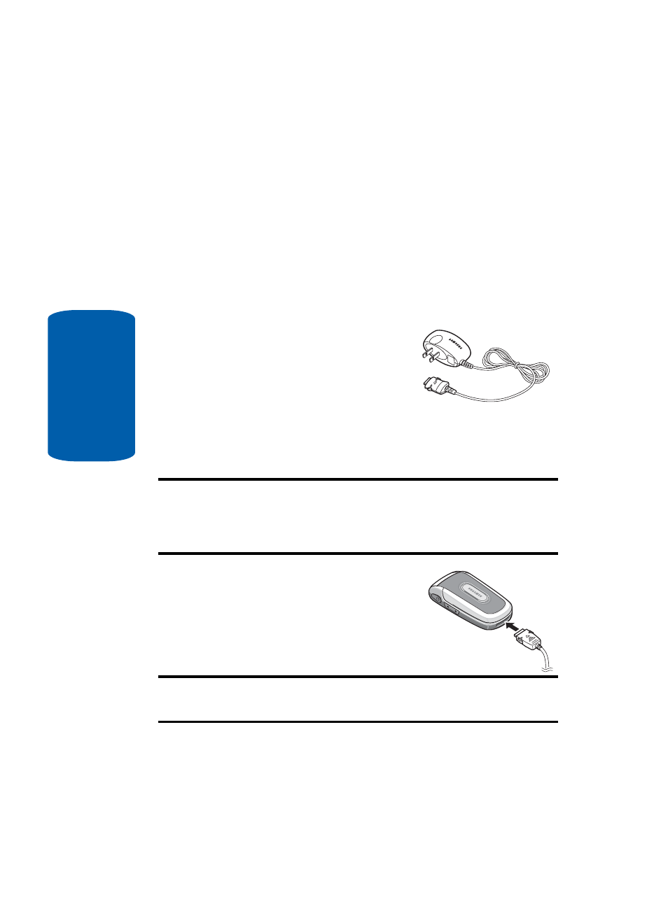 Charge the battery, Use the travel adapter | Samsung SCH-A630MBIXAR User Manual | Page 12 / 172