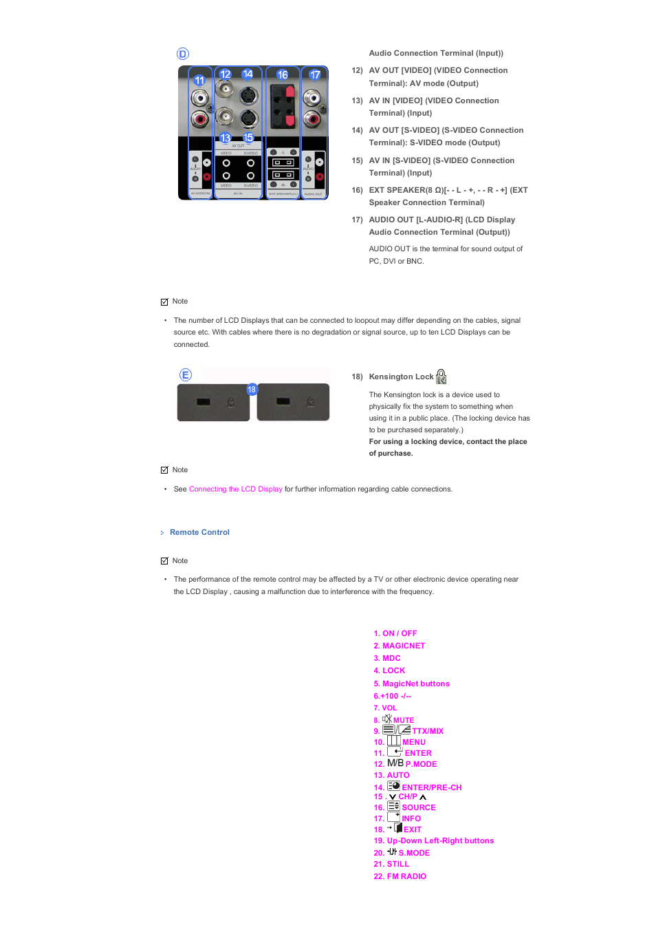 Samsung LS57BPHNB-XAA User Manual | Page 15 / 80