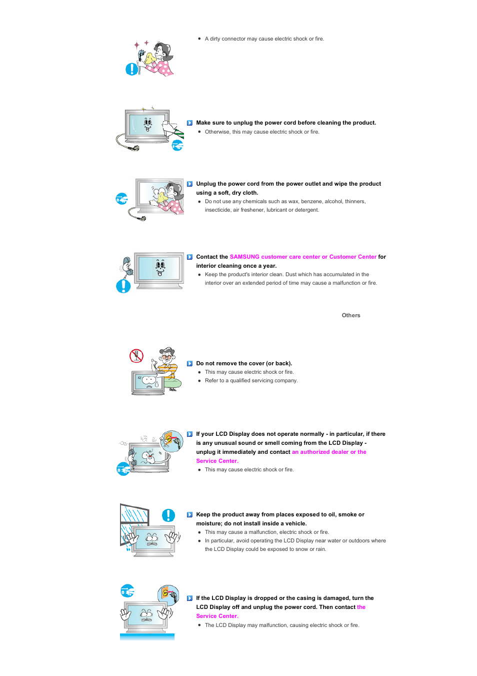 Others | Samsung LS57BPHNB-XAA User Manual | Page 6 / 80