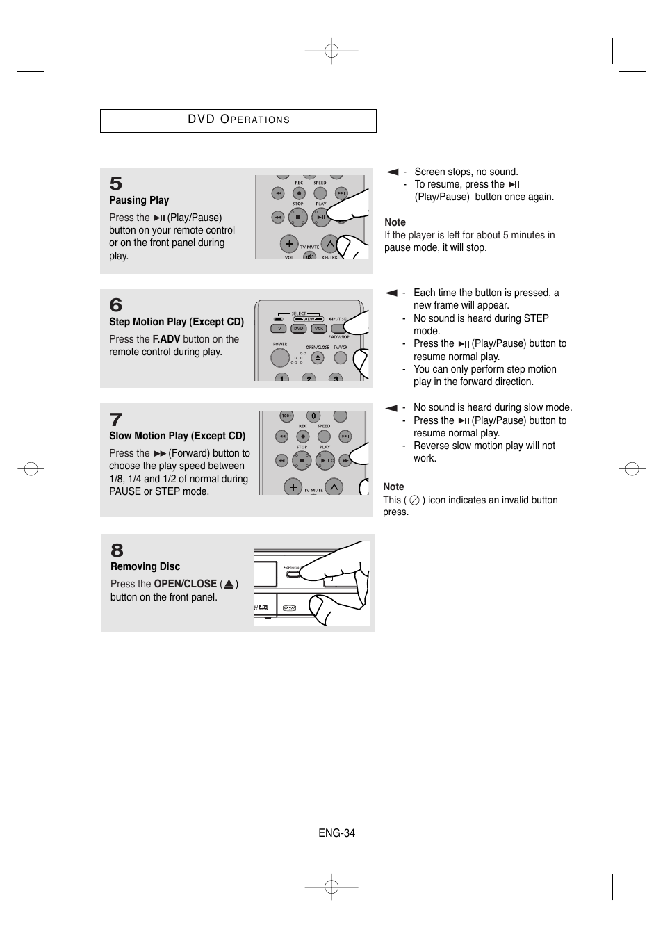 Samsung DVD-V9650-XAA User Manual | Page 34 / 96